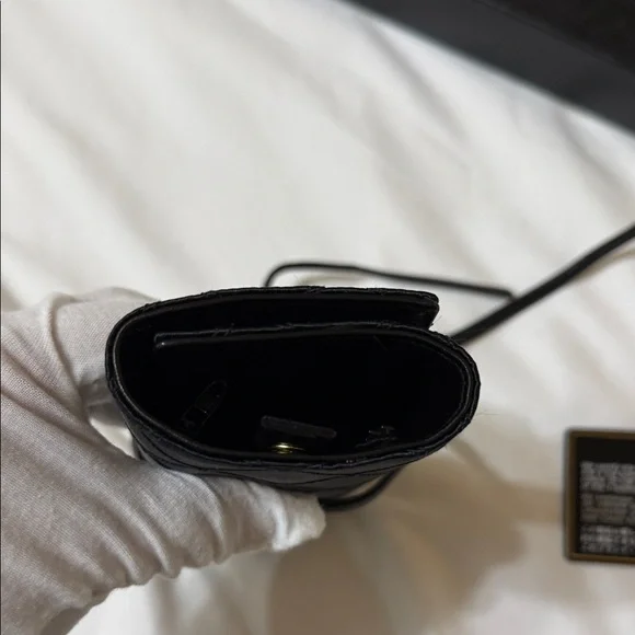 Rare Chanel Black Silk and Leather Jewelry Case - Picture 9 of 10